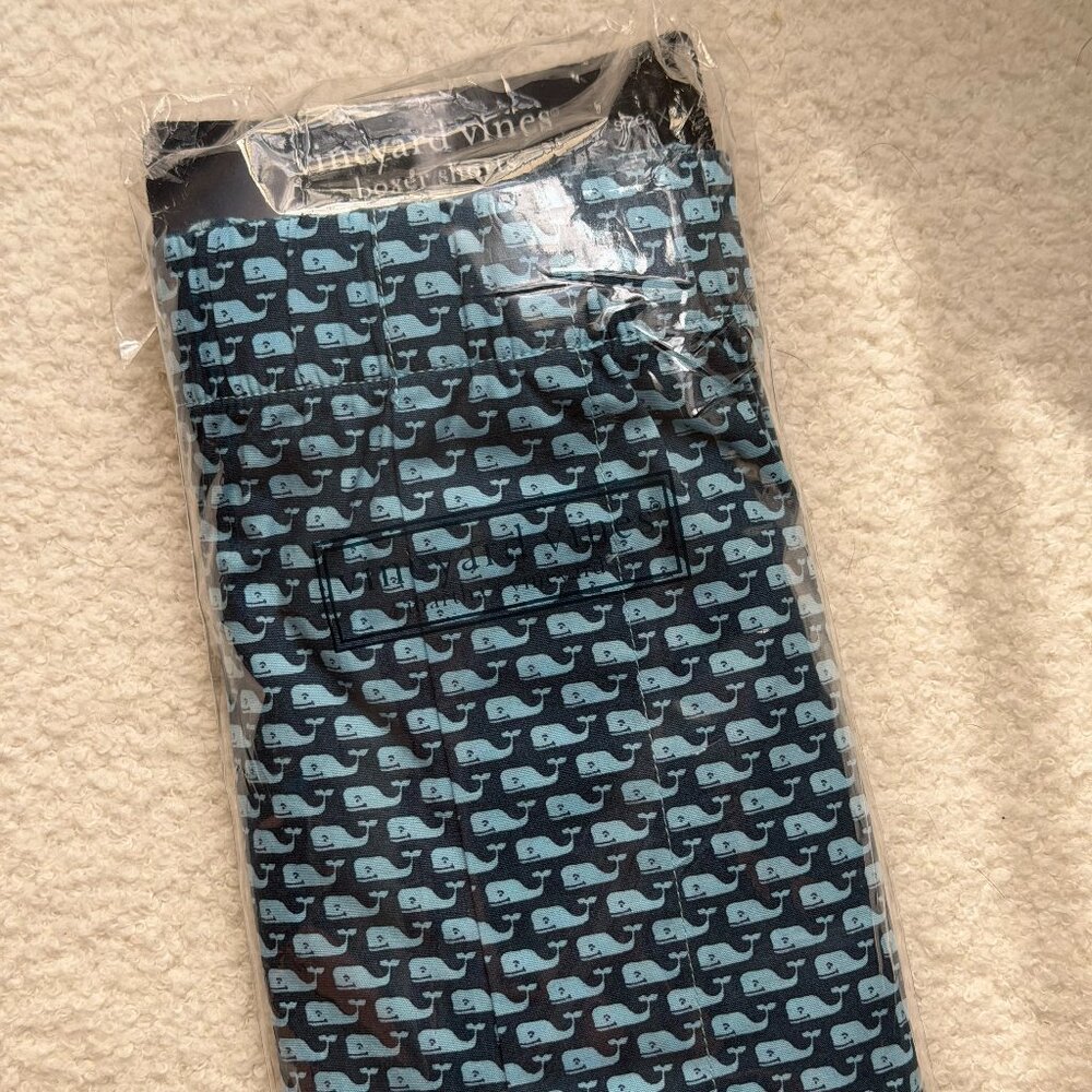 Vineyard Vines Blue Whale Navy Boxer Shorts NWT